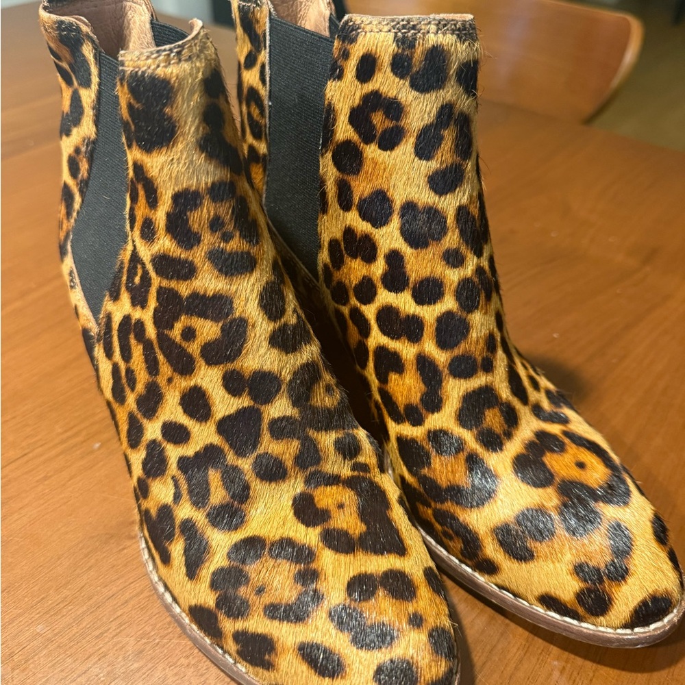 Madewell Leopard Print Ankle Boots